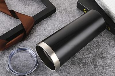 Business style black stainless steel mug (5)