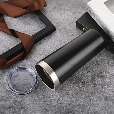 Business style black stainless steel mug (5)