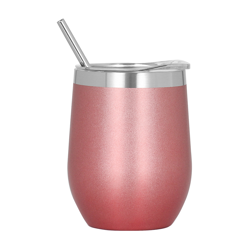 Metal wine glass with straw (5)