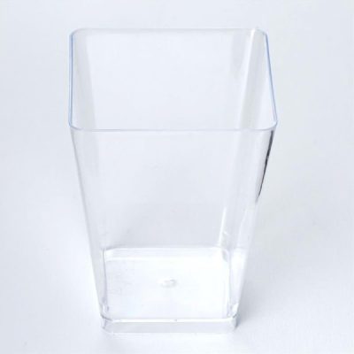 Square creative transparent plastic cup (3)