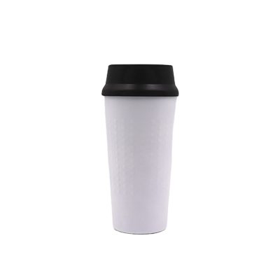 White classic design stainless steel mug (3)