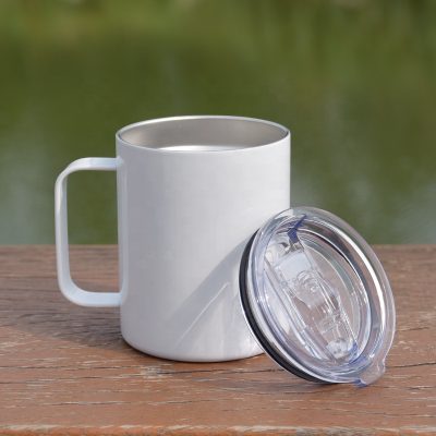 White premium stainless steel mug (6)